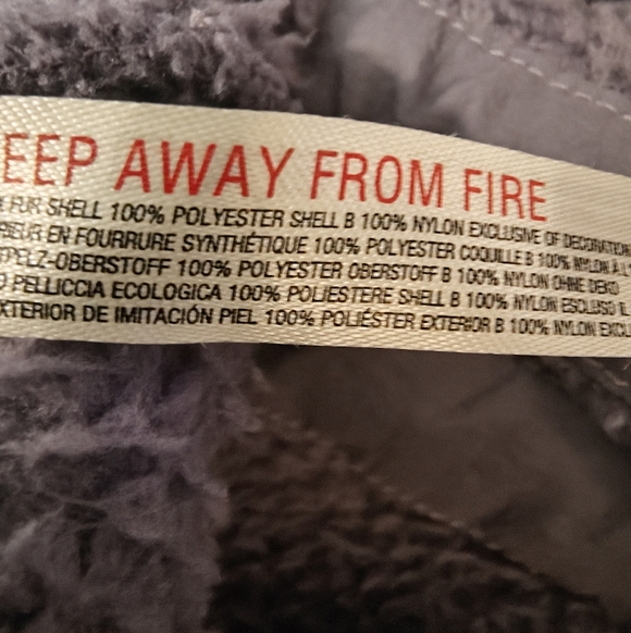 F.P Movement Scout it Out Purple Fleece Vest Medium Cozy Cabincore Snap Button - Picture 4 of 11